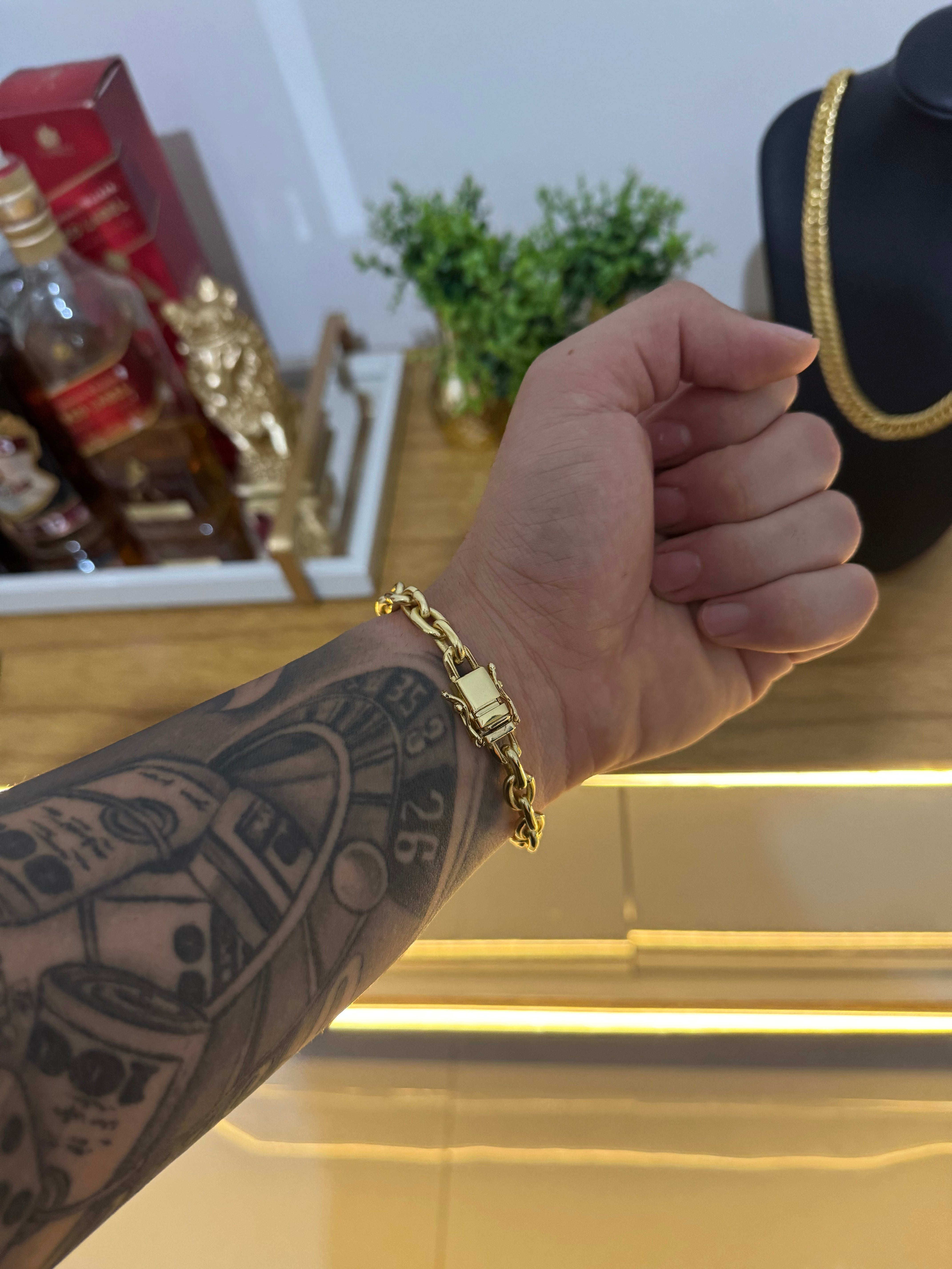 Pulseira Cadeado (8mm)