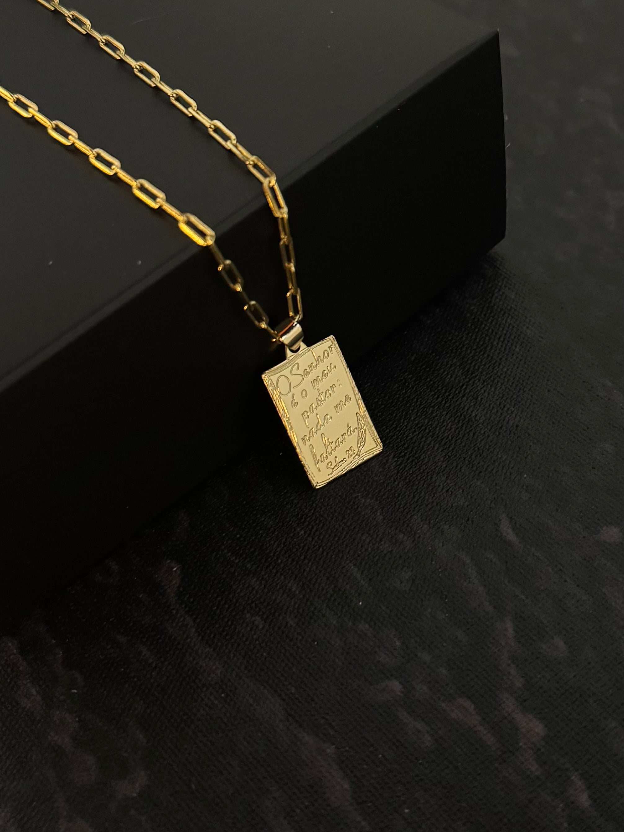 Pingente Placa O Senhor é meu pastor (PP)