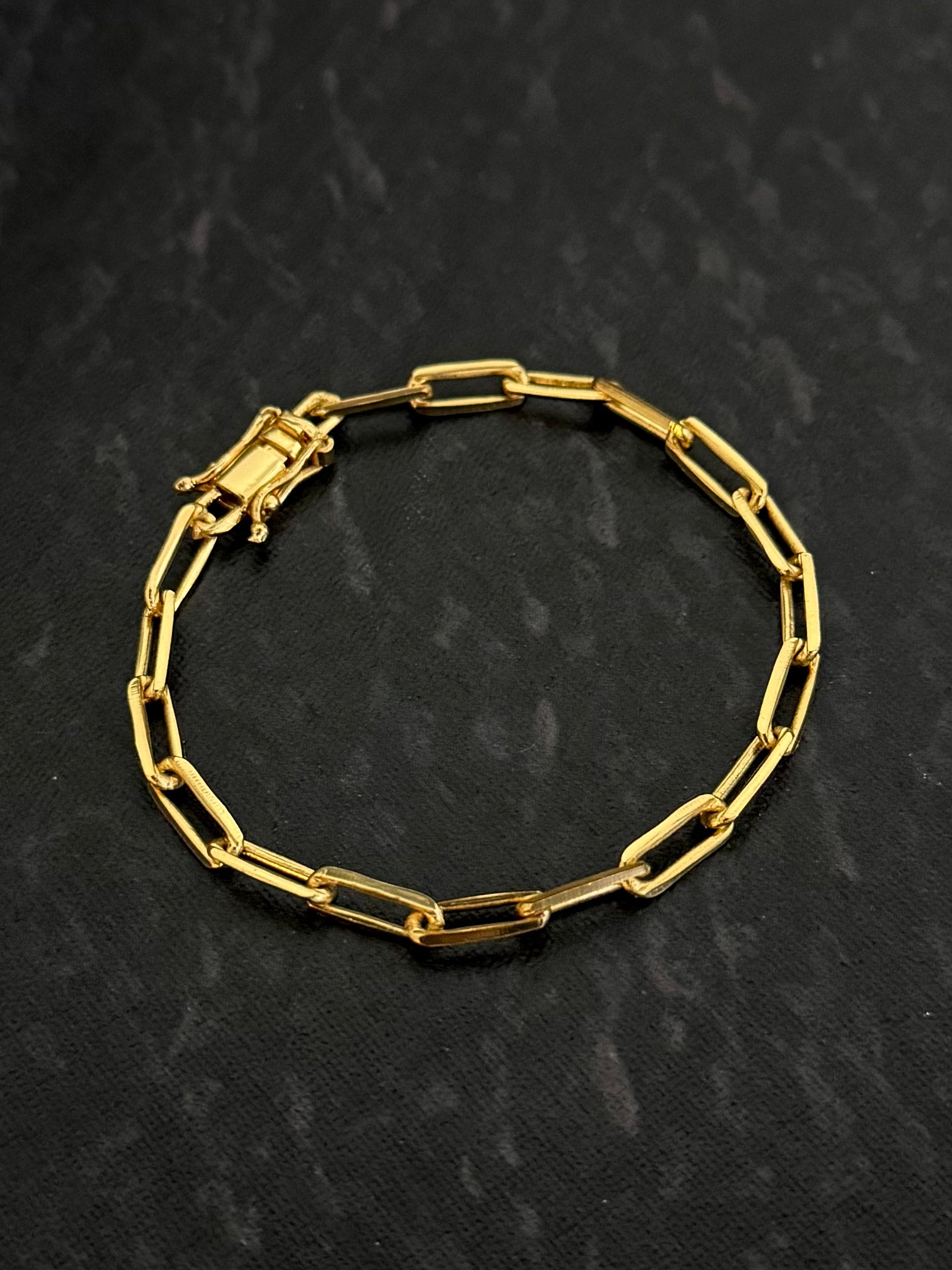 Pulseira Cadeado Alongado (5mm)