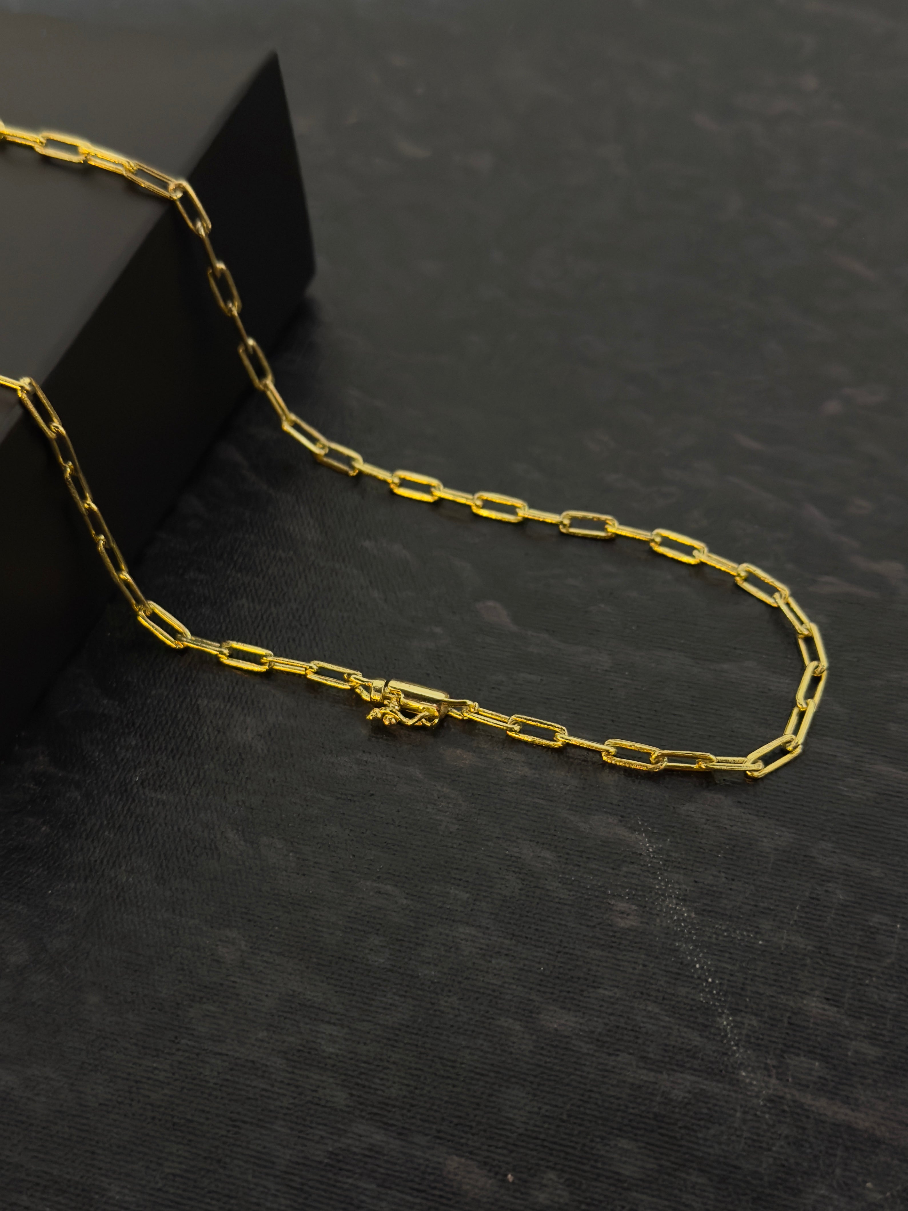 Corrente Cadeado Alongado (3mm)